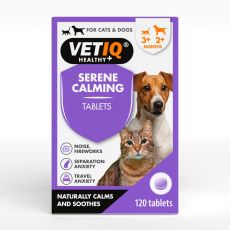 VETIQ Serene Calming Tablets for Cats & Dogs - 120 Tablets