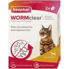 Beaphar WORMclear 230/20mg Film-coated Tablets for Cats