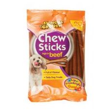 Munch & Crunch Chew Sticks – Beef (20 Pack)
