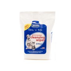 Johnson's Veterinary Clean 'n' Safe Cleansing Wipes 30s
