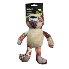 Bestpets Squeaky Patchwork Chimp Dog Toy