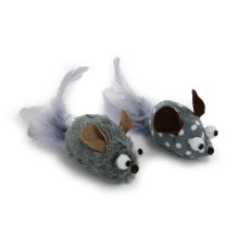 Ancol Twin Mice Cat Toy Set