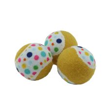 Ancol Pawty Time Tennis Balls (3 Pack)