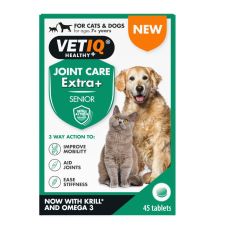 VETIQ Joint Care Extra+ Tablets for Senior Dogs & Cats  - 45 Tablets
