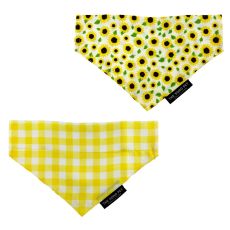 Ancol Soho Bandana 2 Pack (Sunflower/Yellow Check)