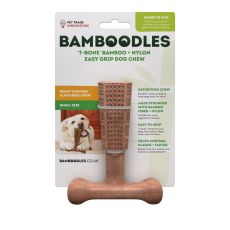 Bamboodles T-Bone Bamboo Infused Dog Chew Toy