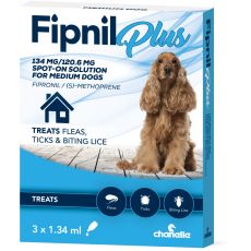 Fipnil Plus for Medium Dogs 3s (10-20kg) (Short Dated 01/2027)