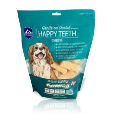 Happy Teeth Daily Dental Dog Chew - Cheese (30 Day Supply)