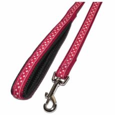 Rosewood Dog Lead - Red Spotty (3/4")