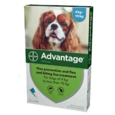 Advantage Spot On 4's (Dogs 4-10kg)