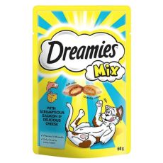 Dreamies Cat Treats (Salmon & Cheese Mix) 8 x 60g