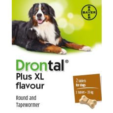 Drontal Plus XL Dog Worming Tablet (2 Tablets)