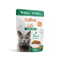 Calibra Life Adult Cat Food Pouches - Duck (Grain-Free)