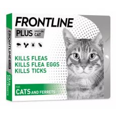 Frontline Plus Spot On for Cats & Ferrets (3 pipettes)