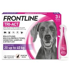 Frontline Tri-Act Spot On for Dogs 20-40kg - 3 Pipettes (Short Dated 01/2024)