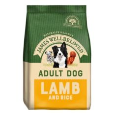 James Wellbeloved Adult Dog Food (Lamb & Rice Kibble) various sizes