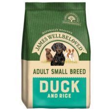 James Wellbeloved Adult Small Breed Dog Food (Duck & Rice) various sizes