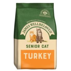 James Wellbeloved Senior Cat Food (Turkey & Rice) various sizes