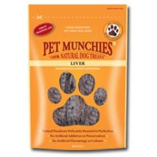 Pet Munchies Beef Liver Strips 90g Treats for Dogs