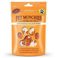 Pet Munchies Chicken & Calcium Bone Dog Treats 100g