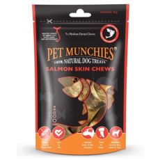 Pet Munchies Salmon Skin Dog Chews 90g Medium Dog