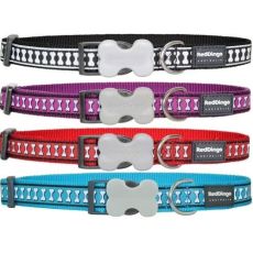 Red Dingo Reflective Dog Collar - Extra Small Dogs