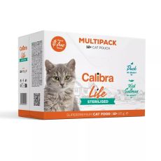 Calibra Life Sterilised Adult Cat Food Pouches - Multipack (Grain-Free)