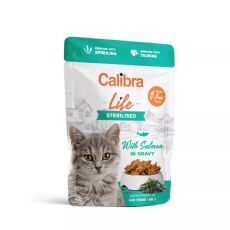 Calibra Life Sterilised Adult Cat Food Pouches - Salmon (Grain-Free)