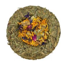 Natural Nibbles Hay Bowl Flower Feast - 11cm