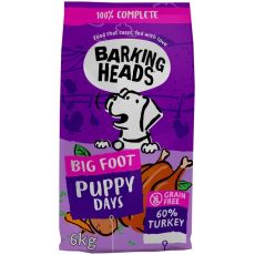 Barking Heads Big Foot Puppy Days Turkey Grain Free Dry Dog Food 6kg