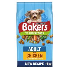 Bakers Complete Chicken & Country Veg Dry Dog Food - 14kg