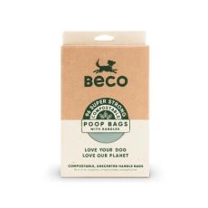 Beco Compostable Poop Bags with Handles - 96 Bags 