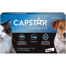 Capstar 11.4mg Tablets for Cats & Small Dogs 6s