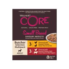 Wellness Core Small Breed Adult Dog Food - Butcher Selection (6x85g)