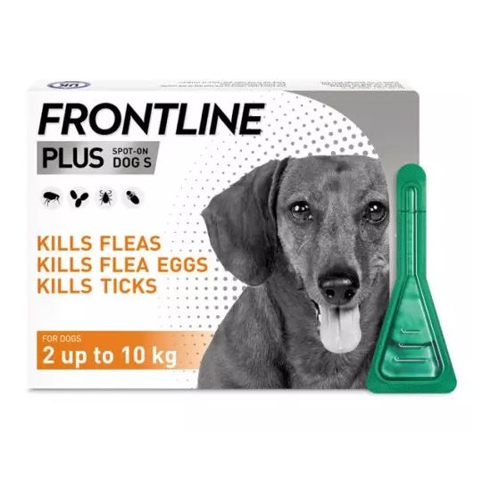 Frontline Plus Spot On Small Dog 2 10kg 3 pipettes