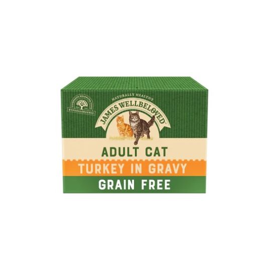 James Wellbeloved Adult Cat Food Turkey in Gravy Grain Free