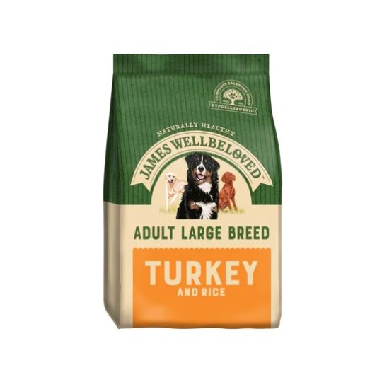 James wellbeloved dog food top turkey and rice 15kg