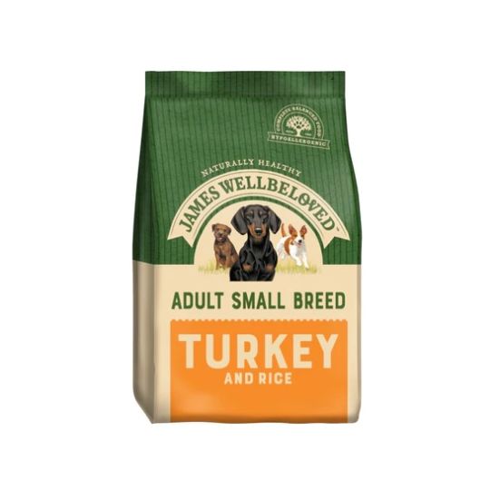 James wellbeloved small hot sale breed turkey and rice