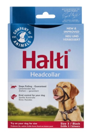 HALTI Black Headcollar for Dogs