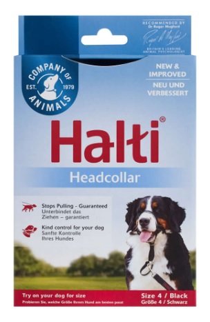 HALTI Black Headcollar for Dogs