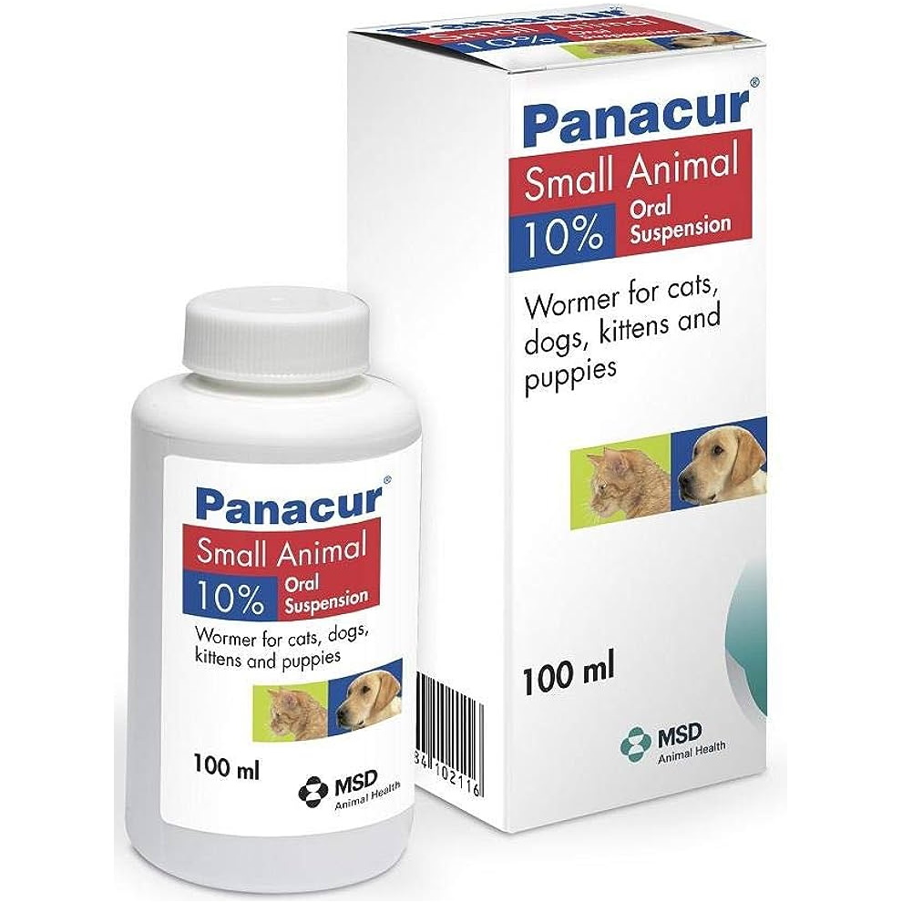 Panacur Liquid for Cats Dogs 10 100ml